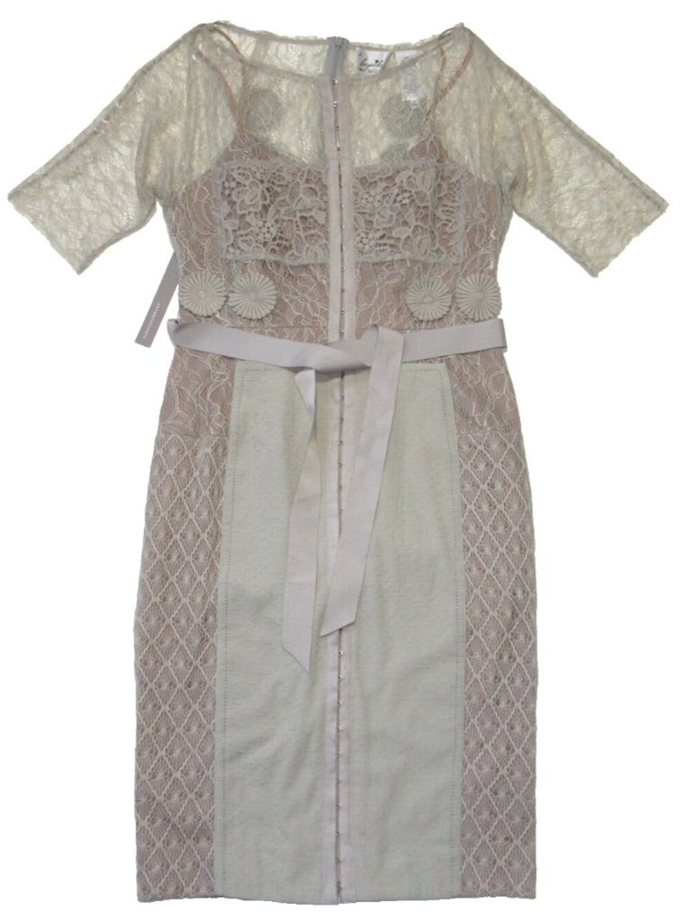 NWT Anthropologie Beguile by Byron Lars Carissima Sheath in Gray Dress 10P - Picture 4 of 7